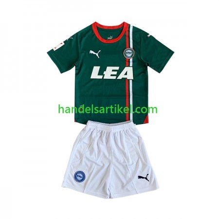 Deportivo Alaves Kinder Auswärts Trikotsatz 2023/24 Kurzarm